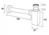 Сифон Margaroli 240L (Хром)