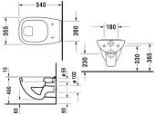 Подвесной унитаз Duravit D-Code 221009