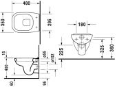 Подвесной унитаз "компакт" Duravit D-Code 221109