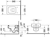 Подвесной унитаз Duravit Vero 221709