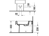 Напольное биде Duravit Vero 224010