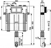 Sanit 800 N | бачок скрытого монтажа 902x580