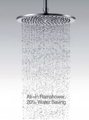 Flova Design KI016C Air-in Rainshower | верхний душ 404x404 мм (хром)
