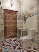 EE03 Artceram Hermitage | напольный унитаз моноблок (гориз./хром)