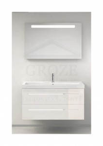 Berloni Bagno DOM DO0045/100 | комплект мебели для ванной комнаты (белый глянец) ― Сан-Топ