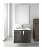 Berloni Bagno FLEX FX0011/026 | комплект мебели для ванной комнаты (серый глянец)