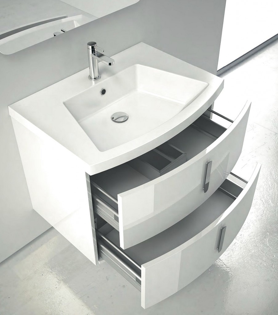 Berloni Bagno Flex Fx0012 100 Komplekt Mebeli Dlya Vannoj Komnaty Belyj Glyanec San Top