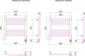 Сунержа Богема 00-0505-5050 | электрический полотенцесушитель 500x500 (перемычка прямая)