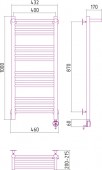 Сунержа Богема 00-0507-1040 | электрический полотенцесушитель 1000x400