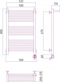 Сунержа Богема 00-0507-8050 | электрический полотенцесушитель 800x500