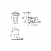 9736B003-7203 Vitra S50 | напольный унитаз моноблок с функцией биде