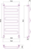 Сунержа Элегия 00-0105-1050 | водяной полотенцесушитель 1000x500