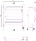 Сунержа Элегия 00-0519-6060 | электрический полотенцесушитель 600x600