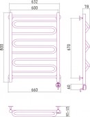 Сунержа Элегия 00-0519-8060 | электрический полотенцесушитель 800x600