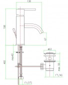 Fiore XS 71CR7720 | смеситель для раковины