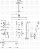 Flova Urban URMBFHSSP | душевая система с изливом (носиком) на ванну (хром)