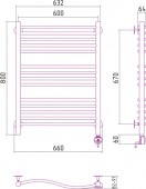 Сунержа Флюид 00-0524-8060 | электрический полотенцесушитель 800x600