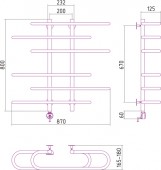 Сунержа Фурор-Ёлочка 00-0517-8090 | электрический полотенцесушитель 800х900