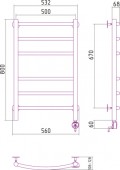 Сунержа Галант 00-0501-8050 | электрический полотенцесушитель 800x500