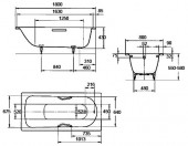 Kaldewei Saniform Plus 375-1 | стальная ванна 1800х800 (easy-clean)