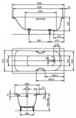 Kaldewei Saniform Plus Star 337 | стальная ванна 1800х800 + отверстия под поручни