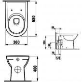 Laufen Pro 8.2295.2 | унитаз приставной