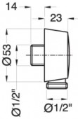 Подключение для душевого шланга Migliore ML.RIC-30.254.CR (хром)