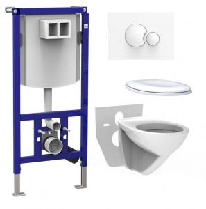 Sanit WC-Pack Ineo Plus BH1120 | комплект Set 5 in 1 (инсталляция+унитаз) ― Сан-Топ