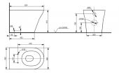 Toto MH CW163Y | унитаз приставной под скрытый бачок