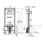 Alca Lux (Geberit inside) | инсталляция для унитаза Set 4 in 1 (хром)