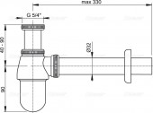 ALCAPLAST A431 | сифон для раковины бутылочный