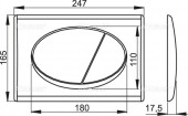 Alcaplast M70 | клавиша смыва для унитаза (цвет белый) 