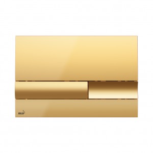 Alcaplast M1745 | клавиша смыва для унитаза (цвет золото) ― Сан-Топ