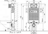 Alcaplast RenovModul A115/1000 | инсталляция скрытого монтажа