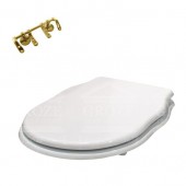 Althea Royal 40409 ORO | сиденье с крышкой для унитаза Soft Close (белый/золото)