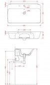 CWL003 Artceram Cow | раковина подвесная 80x45