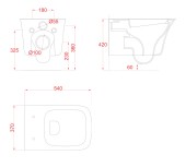 L6811 Artceram Cow | унитаз подвесной