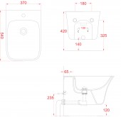 L6812 Artceram Cow | подвесное биде