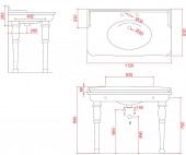 EE13 Artceram Hermitage | раковина подвесная 112x63