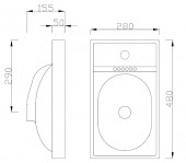 L1005 Artceram Piano S5 | раковина встраиваемая 48x28