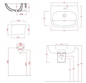 TE55 Artceram Ten | раковина подвесная 65x51