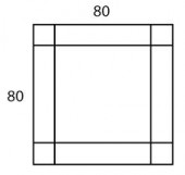 Berloni Bagno SCI0800 | зеркало 80x80