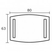 Berloni Bagno SQ415 | зеркало с подсветкой 80x63