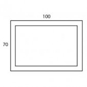 Berloni Bagno SX01/405 | зеркало с подсветкой 100x70