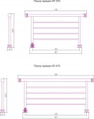 Сунержа 00-2012-4370 | полка прямая 4П 370 мм