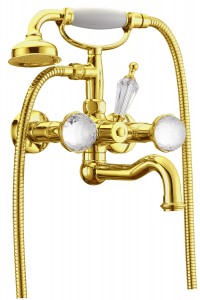 Boheme Imperiale Presente 333 | смеситель для ванны (золото/swarovski) ― Сан-Топ