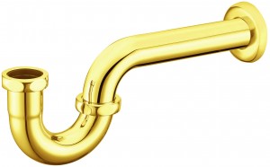 BOHEME IMPERIALE 608 | трубный сифон для раковины (золото) ― Сан-Топ