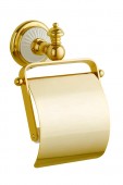BOHEME Palazzo Bianco 10101 | держатель для туалетной бумаги (золото/керамика)
