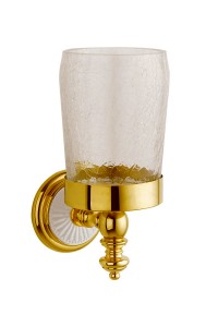 BOHEME Palazzo Bianco 10104 | стакан для зубных щёток (золото/керамика) ― Сан-Топ