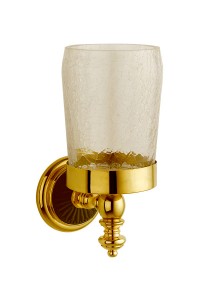 BOHEME Palazzo Nero 10154 | стакан для зубных щёток (золото/керамика) ― Сан-Топ